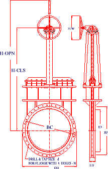 Large Fabricated Knife Gate Valve